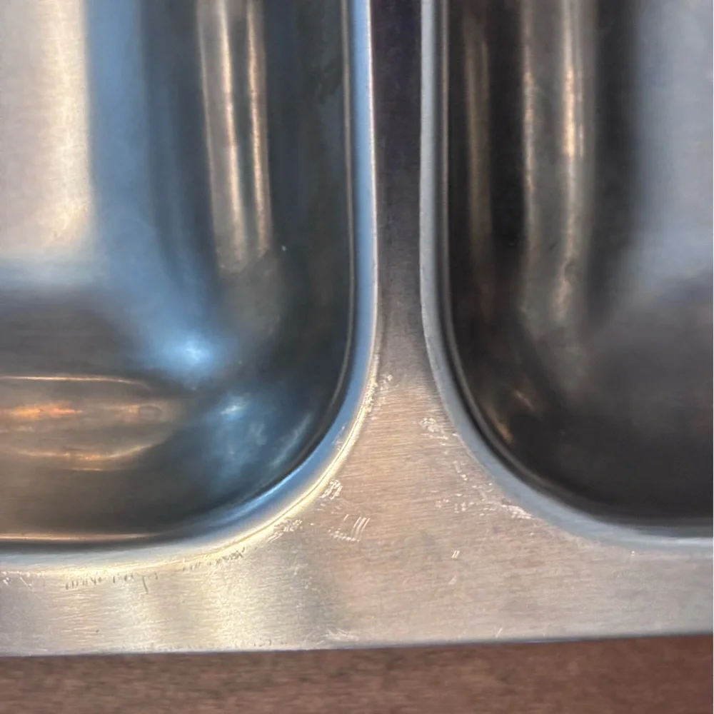 Cordova, 1969, Solid 18-8 Stainless Steel Double Serving Tray MCM